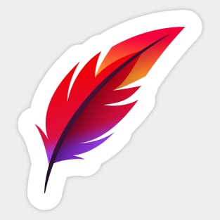 Feather Designe Sticker